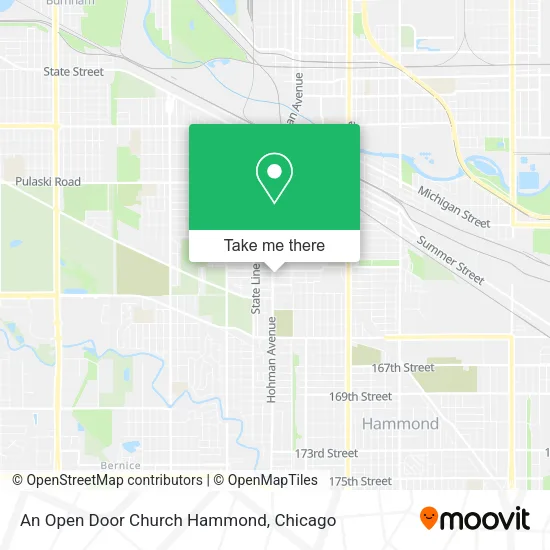 Mapa de An Open Door Church Hammond