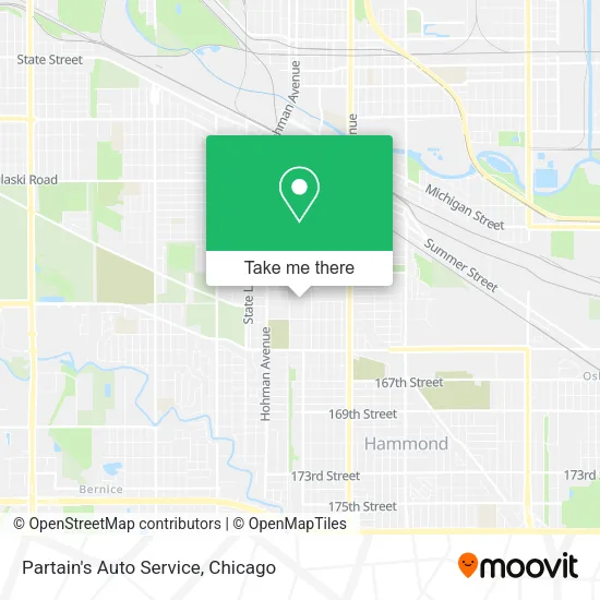Partain's Auto Service map