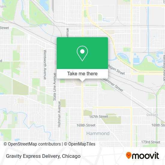 Gravity Express Delivery map