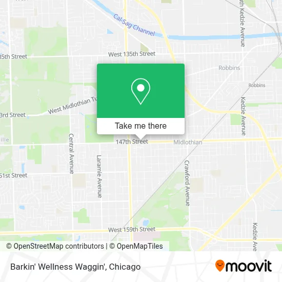 Barkin' Wellness Waggin' map