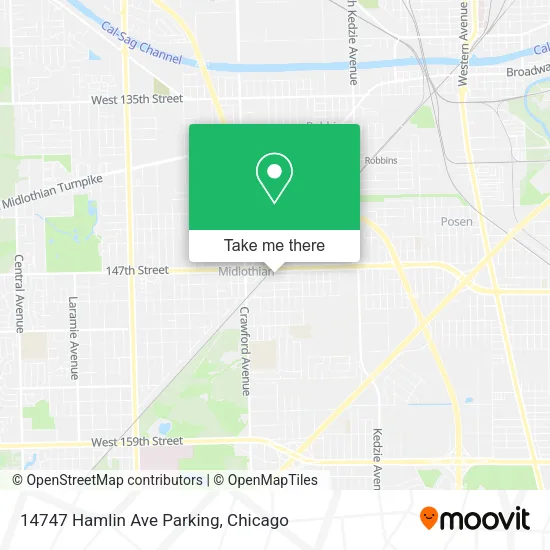 14747 Hamlin Ave Parking map