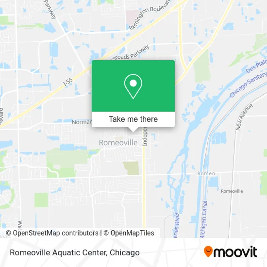 Romeoville Aquatic Center map