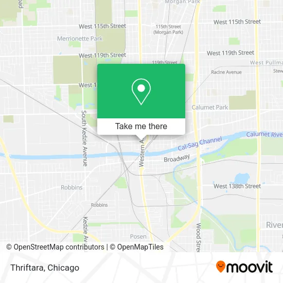 Thriftara map