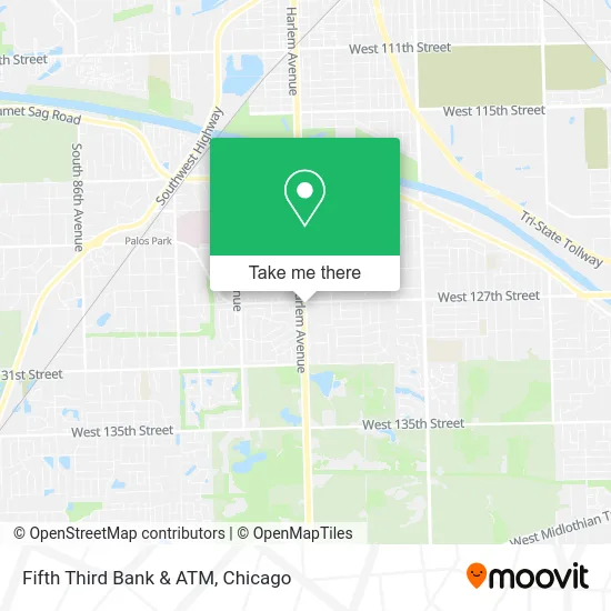 Fifth Third Bank & ATM map