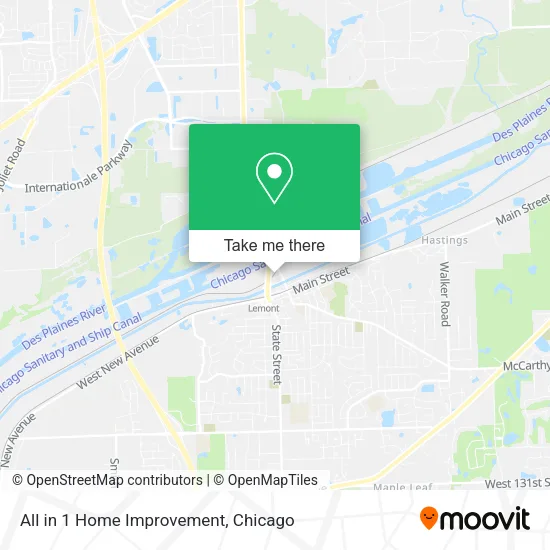 Mapa de All in 1 Home Improvement