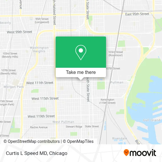 Curtis L Speed MD map