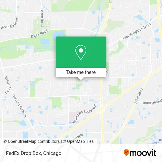 FedEx Drop Box map