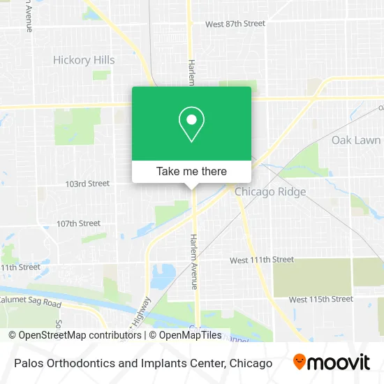 Palos Orthodontics and Implants Center map