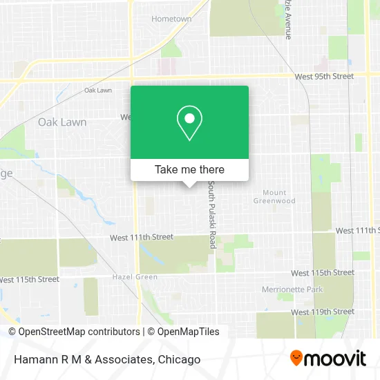 Hamann R M & Associates map