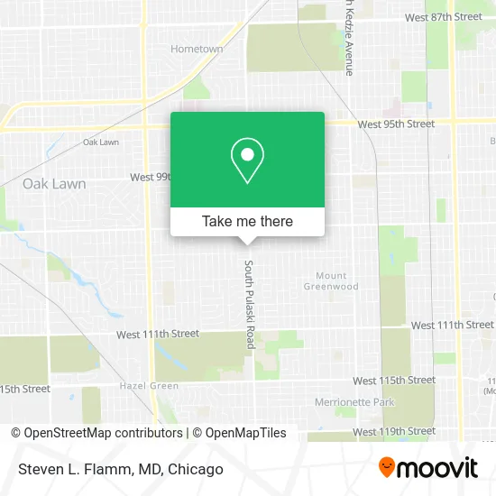 Steven L. Flamm, MD map