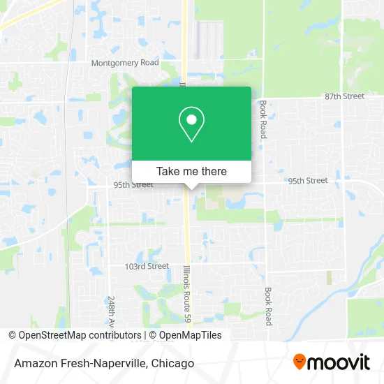 Amazon Fresh-Naperville map