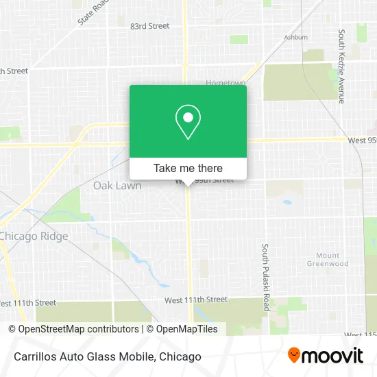 Carrillos Auto Glass Mobile map