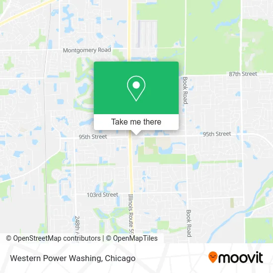 Western Power Washing map