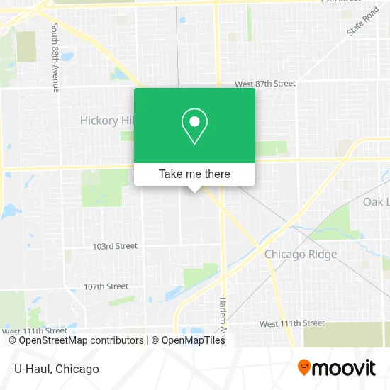 U-Haul map