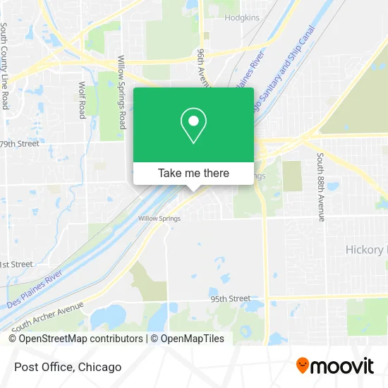 Post Office map