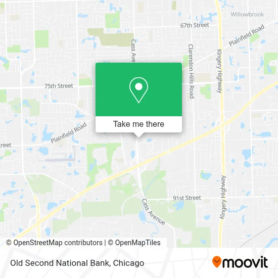 Old Second National Bank map