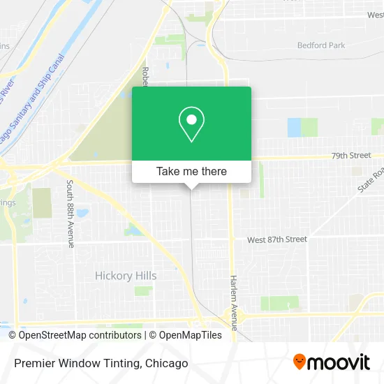 Premier Window Tinting map