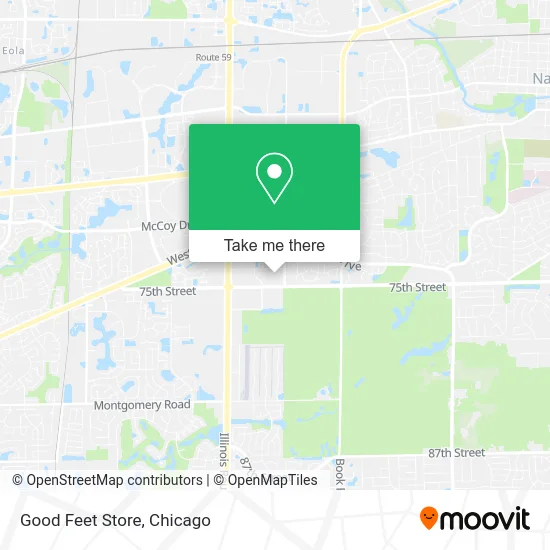 Good Feet Store map