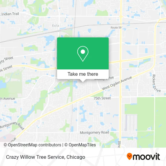 Crazy Willow Tree Service map