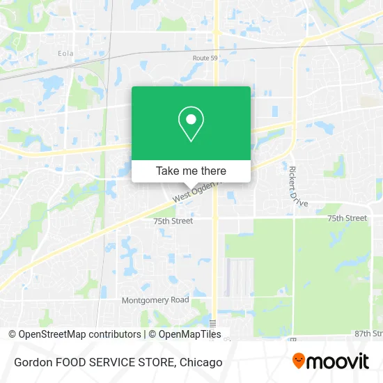 Gordon FOOD SERVICE STORE map