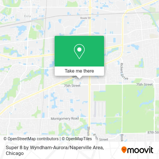 Super 8 by Wyndham-Aurora / Naperville Area map