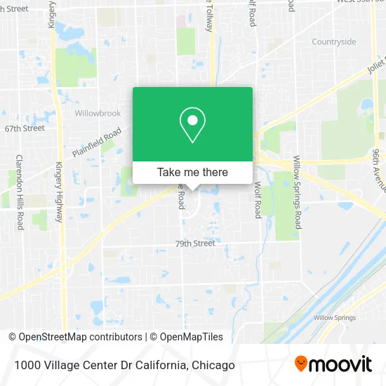 1000 Village Center Dr California map