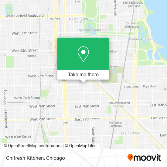 Chifresh Kitchen map