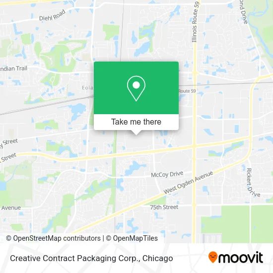 Creative Contract Packaging Corp. map