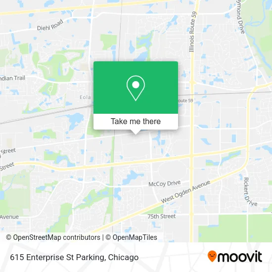 615 Enterprise St Parking map
