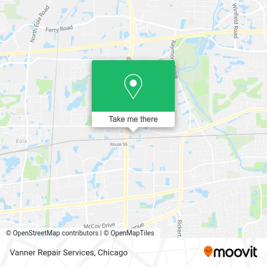 Vanner Repair Services map
