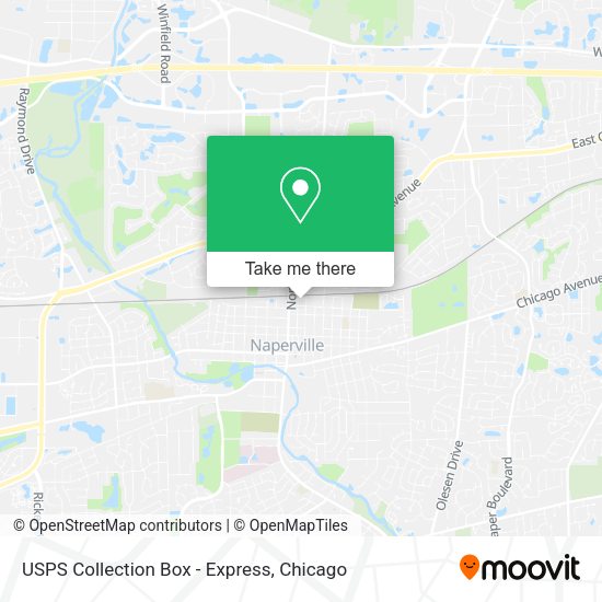 USPS Collection Box - Express map
