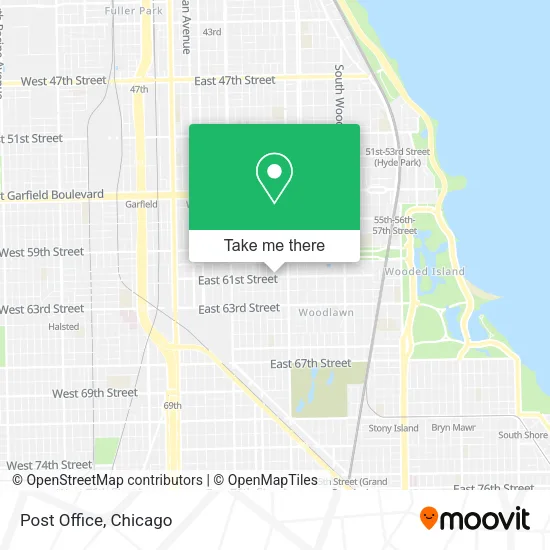 Post Office map
