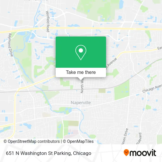 651 N Washington St Parking map