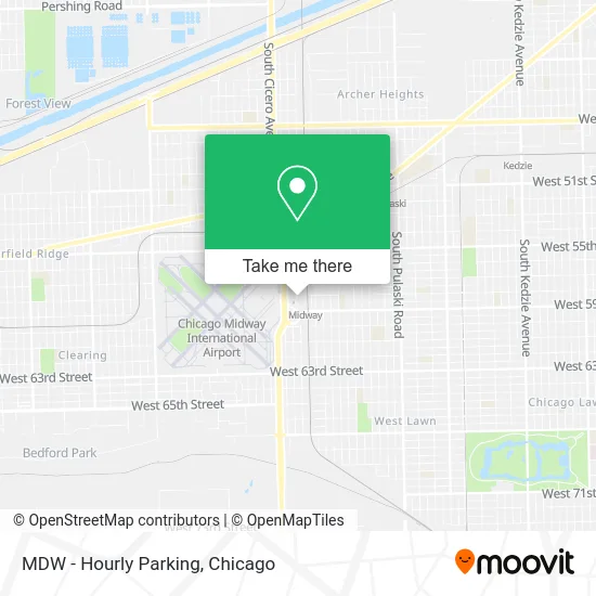 MDW - Hourly Parking map