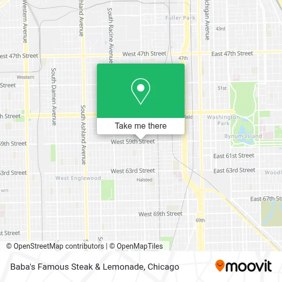 Baba's Famous Steak & Lemonade map