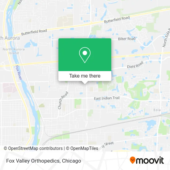 Fox Valley Orthopedics map