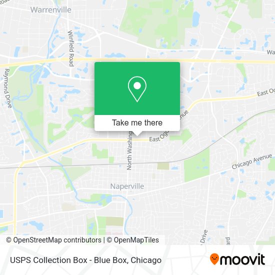 USPS Collection Box - Blue Box map