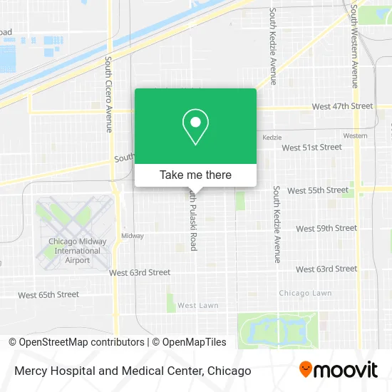 Mercy Hospital and Medical Center map