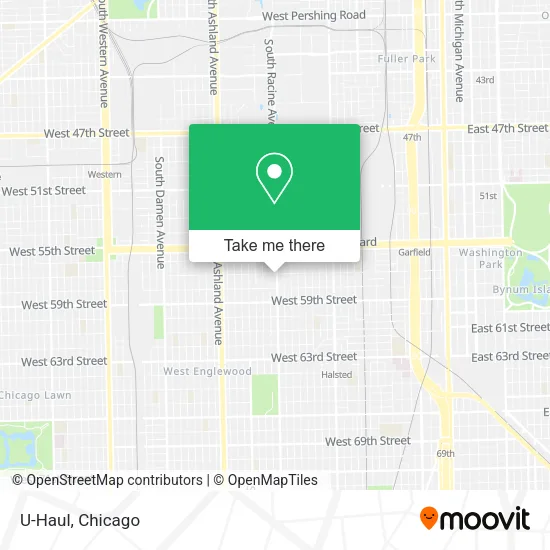 U-Haul map