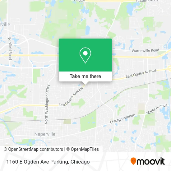 1160 E Ogden Ave Parking map