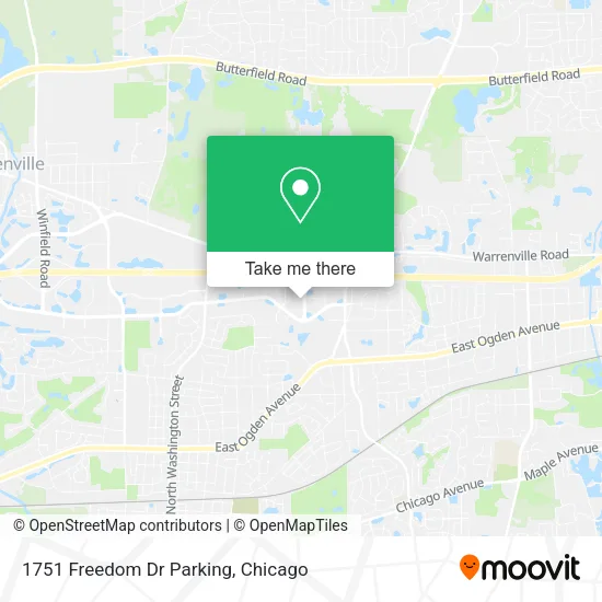 1751 Freedom Dr Parking map