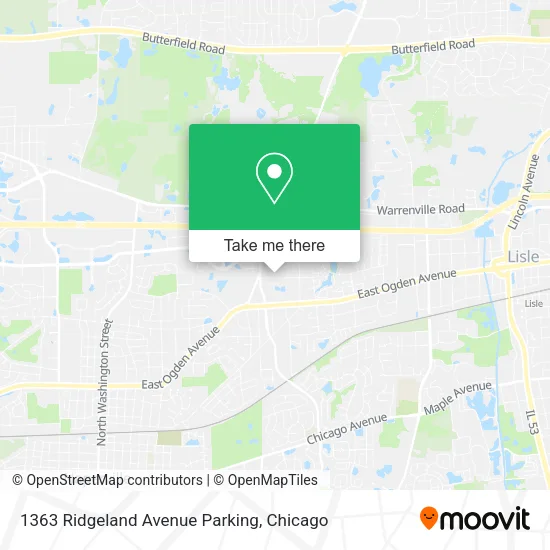 1363 Ridgeland Avenue Parking map
