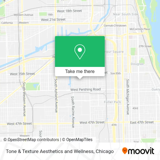 Tone & Texture Aesthetics and Wellness map
