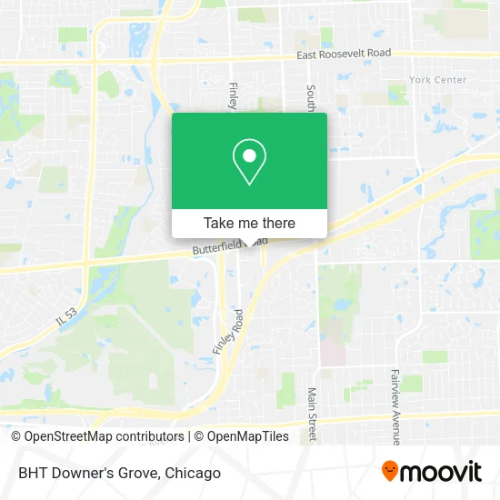 Mapa de BHT Downer's Grove