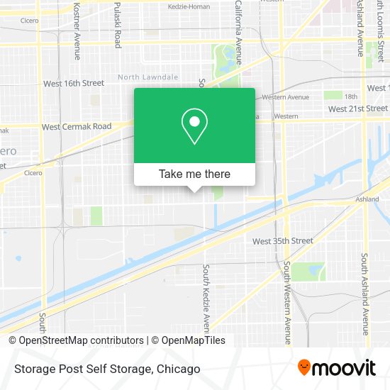 Storage Post Self Storage map