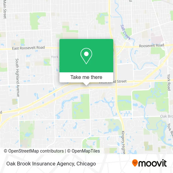 Oak Brook Insurance Agency map
