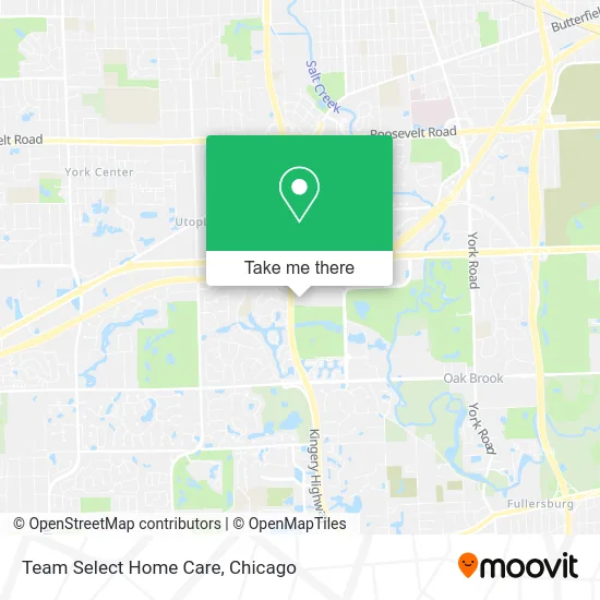 Team Select Home Care map