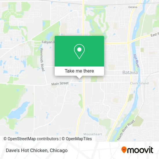 Dave's Hot Chicken map