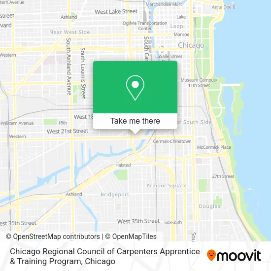 Mapa de Chicago Regional Council of Carpenters Apprentice & Training Program