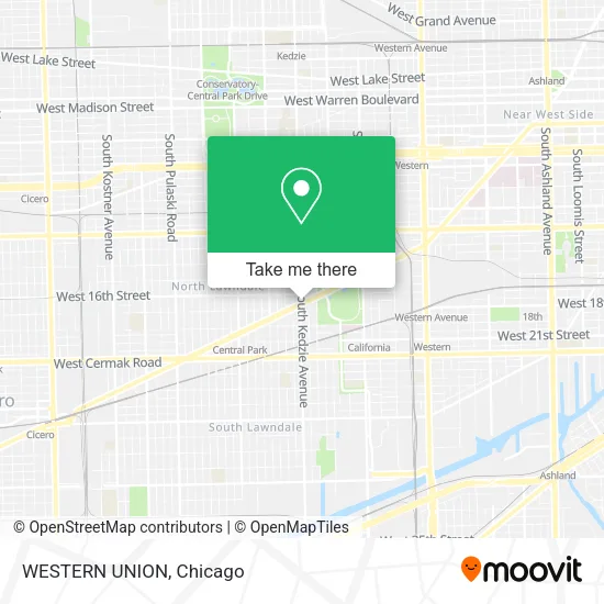 WESTERN UNION map